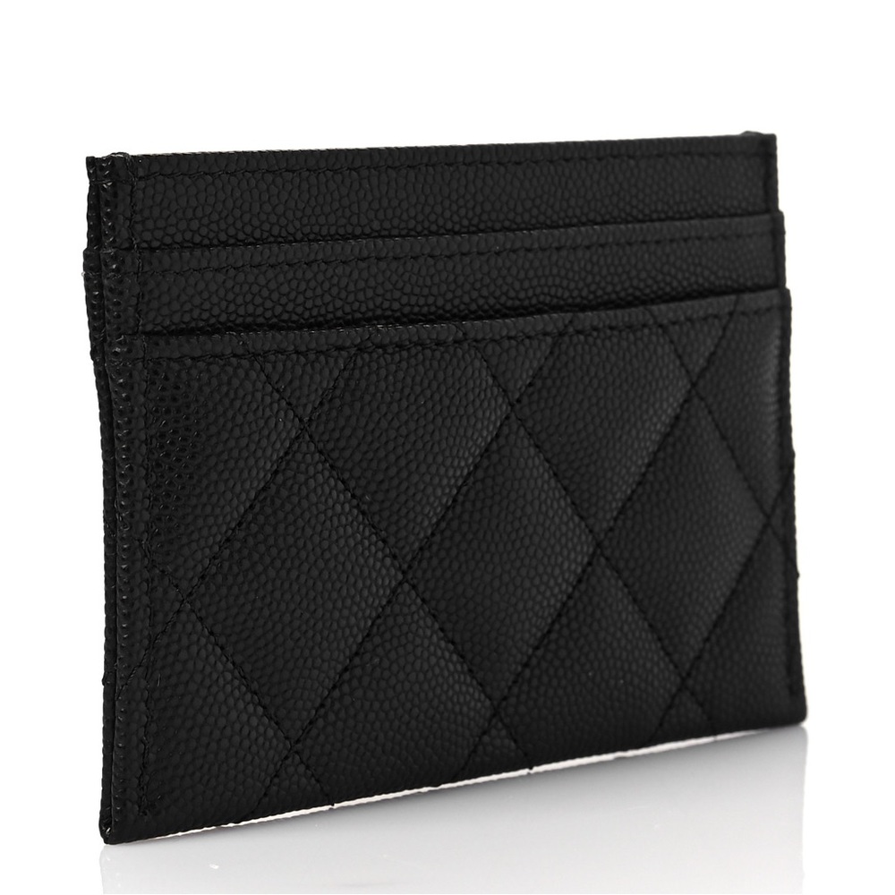 BNIB NWT Rare!! Authentic Chanel CAVIAR Grained Calfskin & Gold-Tone Metal Black - Picture 3 of 11
